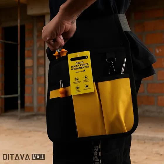 Cinto Bolsa Porta Ferramentas Oxford Resistente Prova D'água