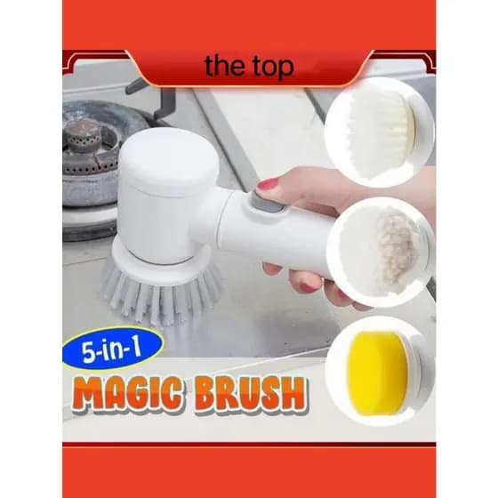 PROMOÇAO!Escova Eletrica de Limpeza 5 em 1 Sem Fio Limpador Multiuso Pratico Para Cozinha , Banheiro prático