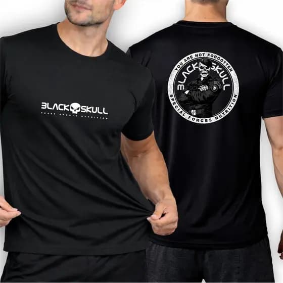 Camisa Camiseta Dry Fit Masculino BLACK 02 Maromba Corrida Treino Esporte Academia Passeio