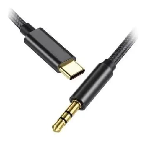 Cabo Auxiliar Tipo C P2 3.5mm Adaptador P2 Auxiliar