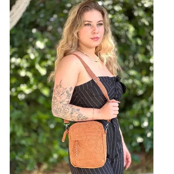 Bolsa pequena feminina CAROL shoulder bag tiracolo transversal de ombro ajustável balada
