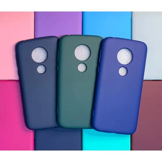 Capa Para Motorola Moto G7 Play / Capa + Pelicula 3D ou So 1 Capinha Aveludada Case