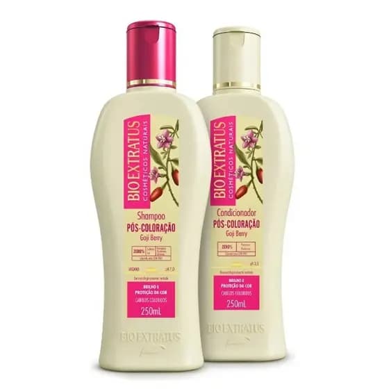 KIT SHAMPOO + CCONDICIONADOR PÓS-COLORAÇÃO - BIO EXTRATUS
