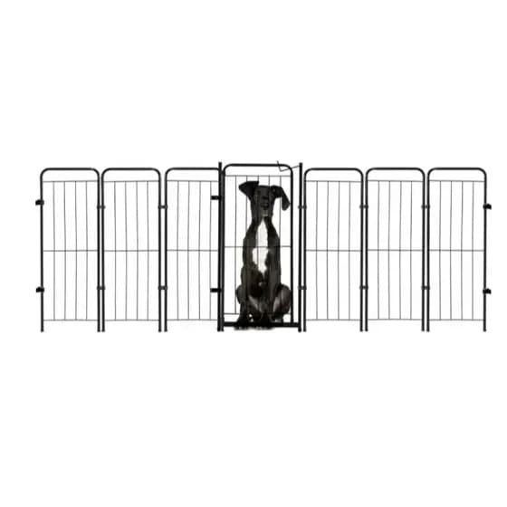 Cercado Pet Dobrável 6 Módulos Com Portão 98cm Para Cães Gatos Coelhos e para Crianças
