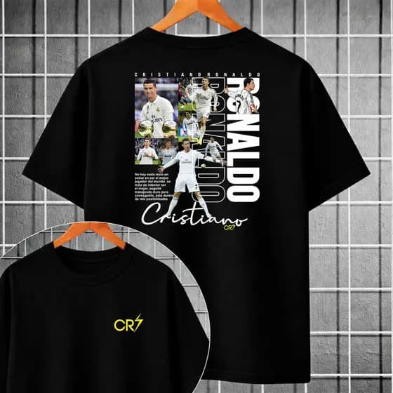 Camiseta Cristiano Ronaldo Cr7 Robozão Camisa Básica 30.1 Personalizada Unissex Algodão