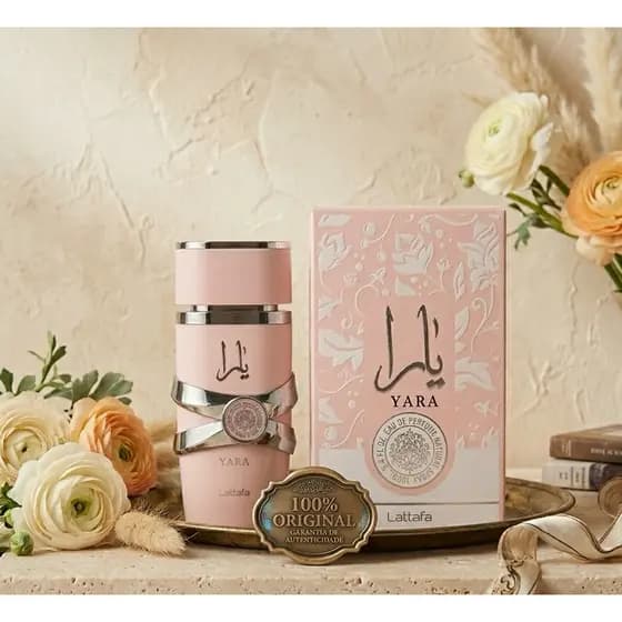 Perfume Árabe Yara Lattafa Original Feminino 100ml | Doce, Marcante e Fixação Forte