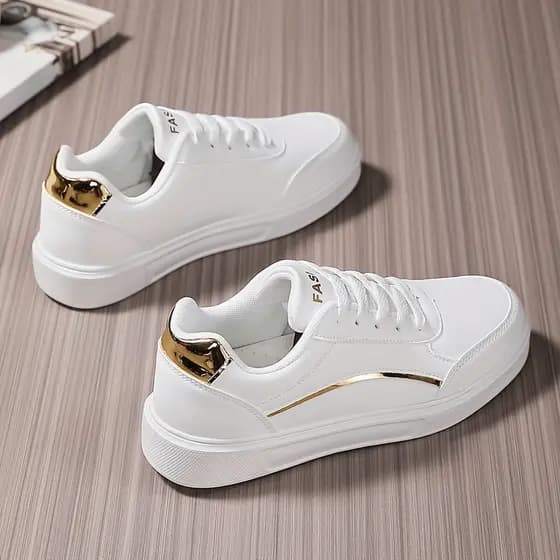 Tenis Feminino Casual Branco Retrô Clássico Original Force Leve e Confortável