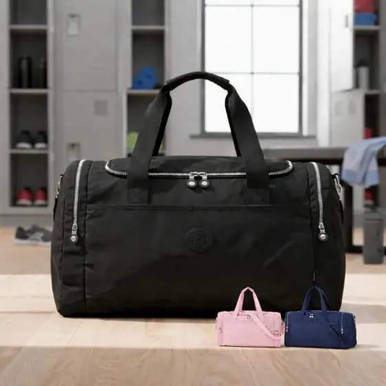 Bolsa Mochila Esportiva Academia Viagem Mala Mão Espaçosa Alça Transversal Reforçada Tactel Semi Impermeável Qualidade