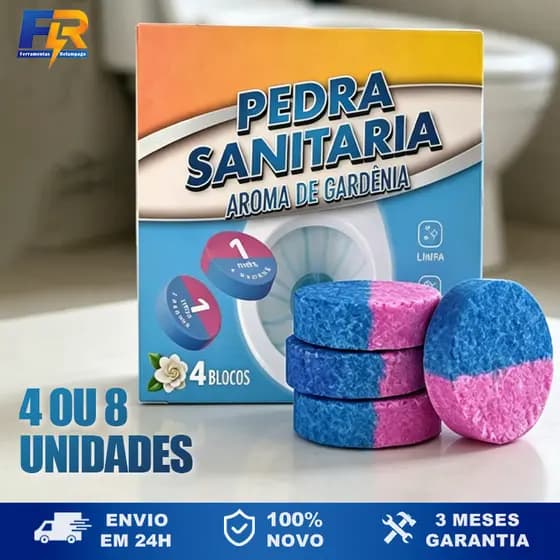 Kit 4 ou 8 pastilhas aromatizantes para caixa acoplada e vaso sanitário limpa desinfeta e perfuma