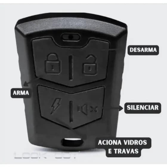 CONTROLE 4 BOTÕES - ALARME LOOK OUT - ORIGINAL