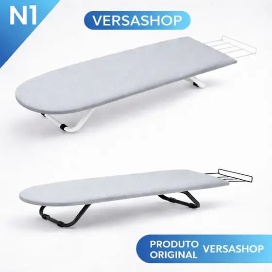 Mesa Tábua de Passar Compacta Dobrável Portátil para Mesa Cama Apartamento Pequeno