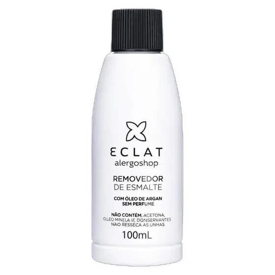 Removedor de Esmalte Hipoalergênico sem Acetona Eclat 100ml Alergoshop