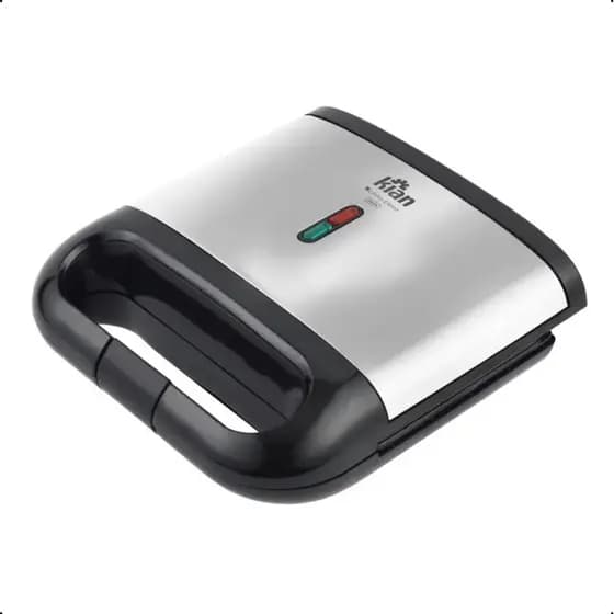 Sanduicheira e Grill Antiaderente Elétrico 2 em 1 Linha Inox - 127v - 750W