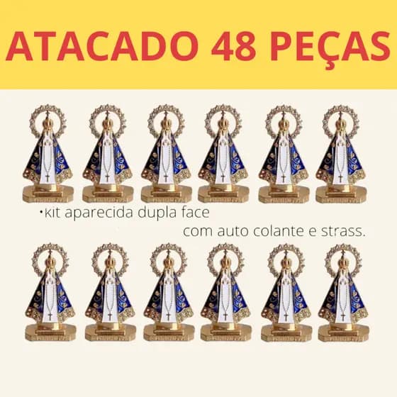 Atacado Kit Santinha Nossa Senhora Aparecida De Carro