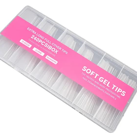 Kit POSTIÇAS EXTRA LOGA soft Gel tips 240 unidades