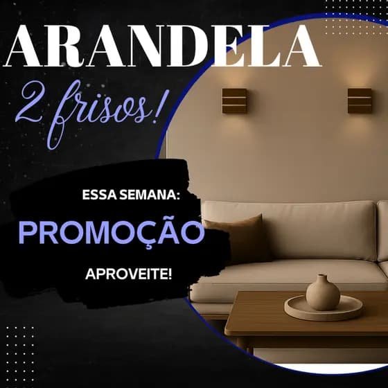 Arandela Interna Externa SLim 2 Frisos 2 Cores casa corredor jardim