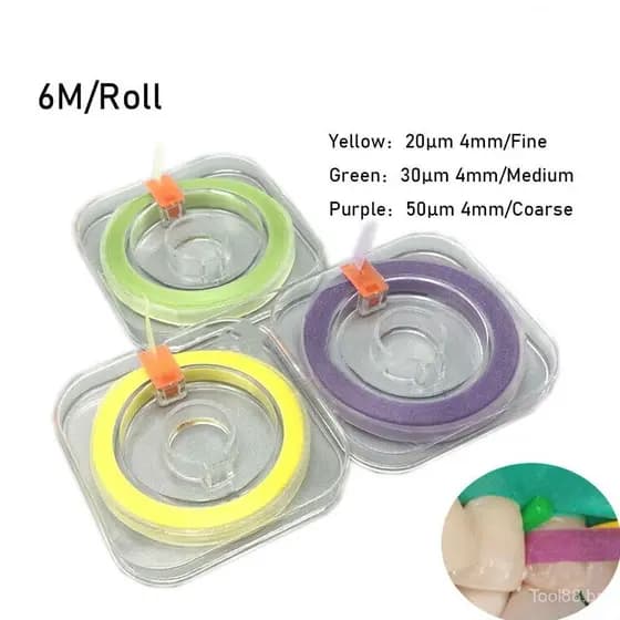 1 rolo/caixa de lixa de polimento 4mm*6m, lixa de resina para polimento e branqueamento de superfícies