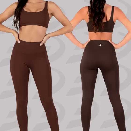 Calça Legging Suplex Funchal sem Cós Feminino Fitness Academia Treino Corrida Cores Variadas Moda Fitness