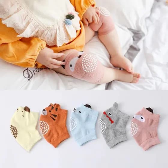 Joelheiras Baby Toddler Algodão Puro Resistente a Choques para Crianças Gatinha Alto Qualidade