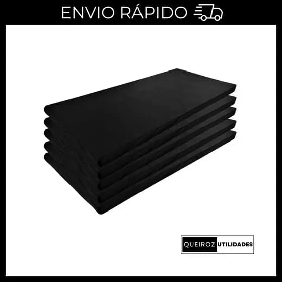 Desconto KIT 5 COLCHONETES PRETO ACADEMIA / YOGA / PILATES / ACADEMIA / ESPUMA