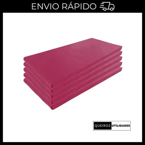 Desconto KIT 5 COLCHONETES ROSA ACADEMIA / YOGA / PILATES / ACADEMIA / ESPUMA
