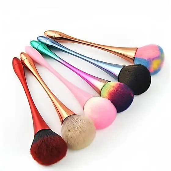 Pincel Largo para Base Pó Blush Ferramenta Profissional (Cor aleatória) - C&L LTDA