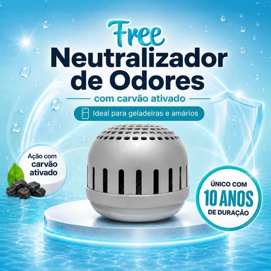 Kit Neutralizador de Odores p/ Geladeira Sapateira Armários Elimina Mau Cheiro Anti Mofo Dura Muito