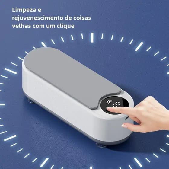 Estojo de limpeza ultrassônica, para óculos, lentes de contato, joias, limpador automático para pincéis de maquiagem