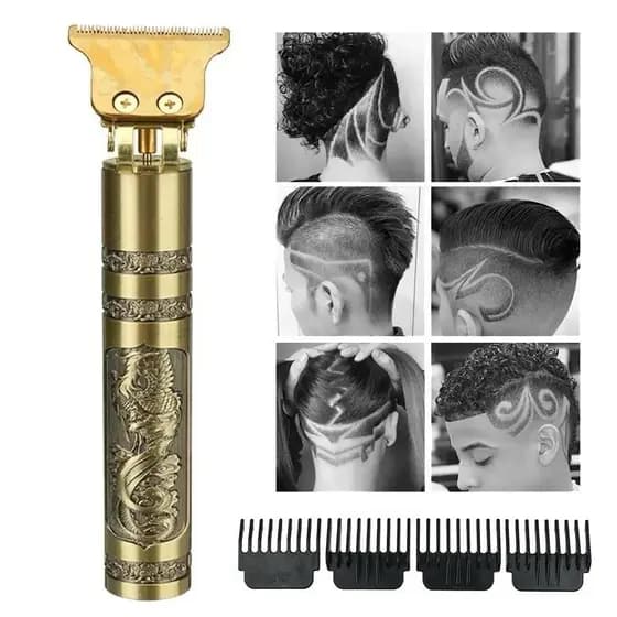 Maquina De Acabamento Barba E Aparador De Pêlos Raspa Cabeça Barbearia Maquininha de Barbear