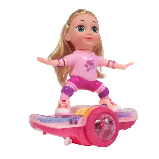 Boneca Hoverboard Bate e volta com Luz e Som