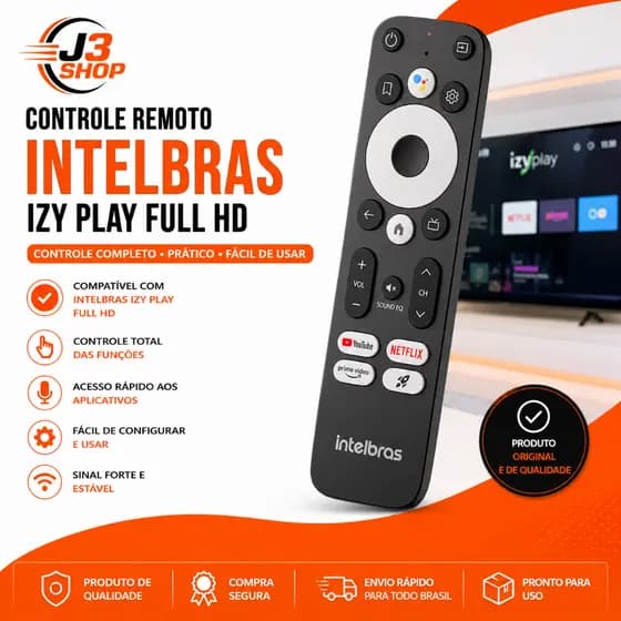 Controle Remoto Para Intelbras Izy Play Full Hd