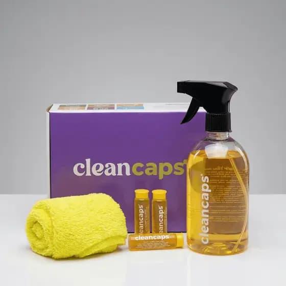 Desengordurante Multiuso Cápsulas CleanCaps Kit Borrifador + Pano Remove Gordura