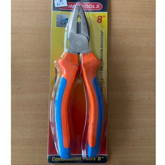 Alicate Universal Multiuso 8 Polegadas Cabo Isolado Multiuso Ferramenta Profissional Emborrachado Reparos