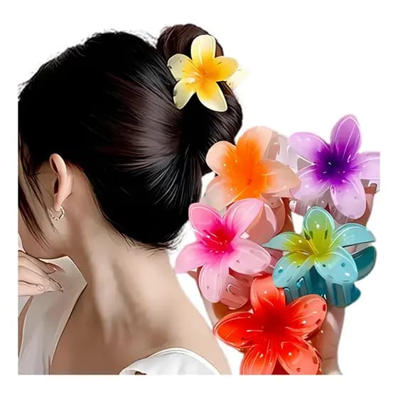Kit 3 Presilhas Flor de Cabelo | Tendência Verão Moda Feminina Acessório Estiloso