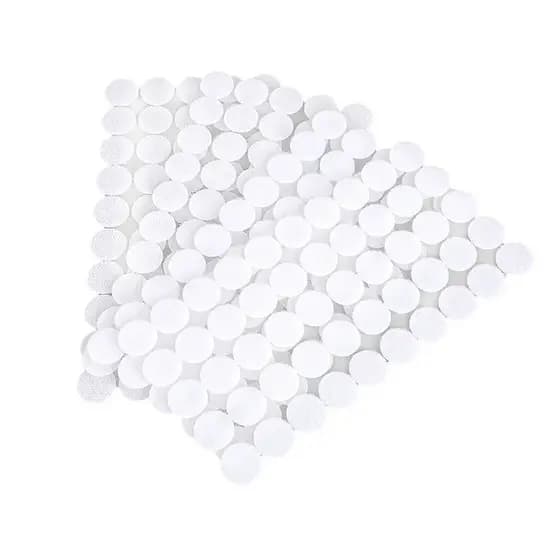 Fecho de Contato Autocolante Bolinha 1,5cm 50 há 1000 Pares cor Branco ou Preto