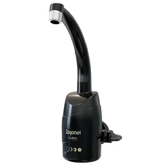Torneira Elétrica Zagonel de Parede Luna Black, 4 Temperaturas, 5500 Watts