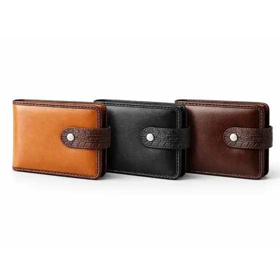 Carteira Masculina Slim Couro Carteira RFID Porta Cartões Fina Compacta Antifurto * Vídeos reais
