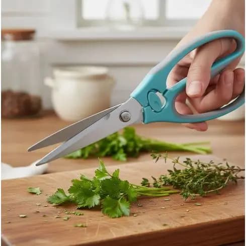 Tesoura Cozinha Multifuncional - Azul Celeste