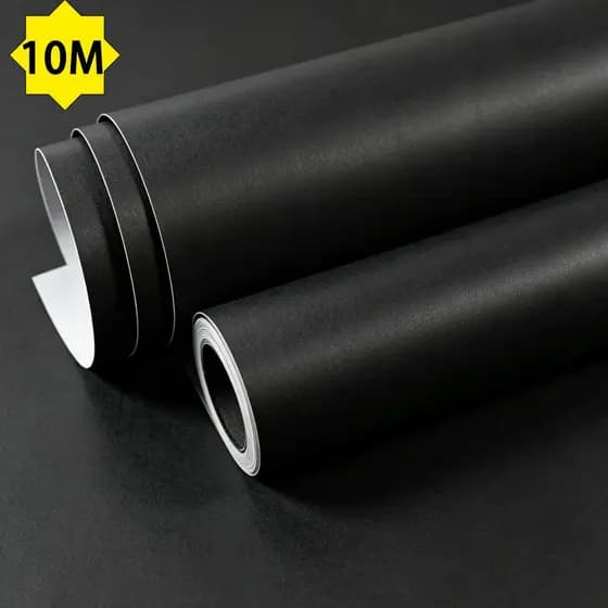 Papel Contact Adesivo 5/10/15/20 Metros Preto Fosco Lavável Promoç--Envio imediato