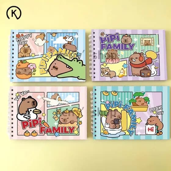 Caderno Livro de Colorir Ursinho para Crianças Capa Dura 48 Páginas Pintura--Envio imediato