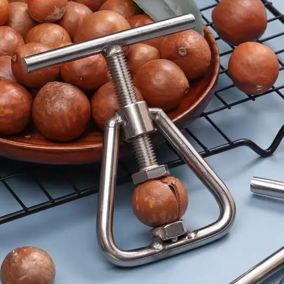 💦Abridor de nozes, cortador de nozes, abridor de doméstico, quebra-casca de nozes de macadâmia, abridor de frutas,
