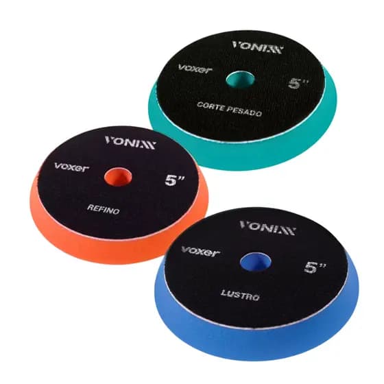 Boinas Voxer 5" Pol Corte Pesado + Refino + Lustro Vonixx
