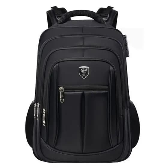 Mochila Grande Impermeável Faculdade Executivo Reforçada Notebook Cadeado com Bolso Anti-furto 921