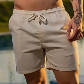 Short Mauricinho Masculino Linho Casual