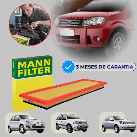 Filtro Ar Motor Ford Mann-filter C4151 Fiesta Ecosport Ka 2007 2008 2009 2010...
