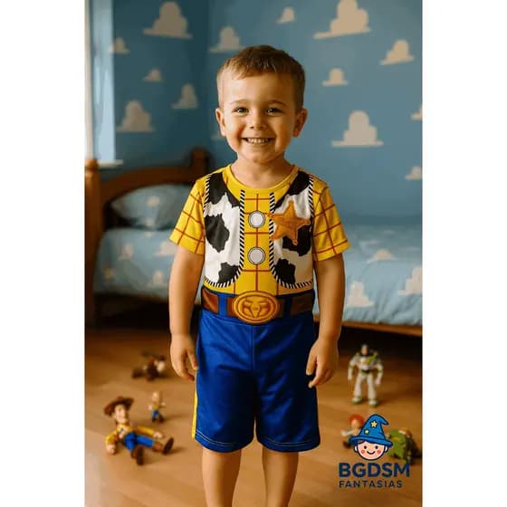 Fantasia infantil Woody Toy Story FESTAS ANIVERSÁRIOS CARNAVAL MENINOS ENTREGA RAPIDA