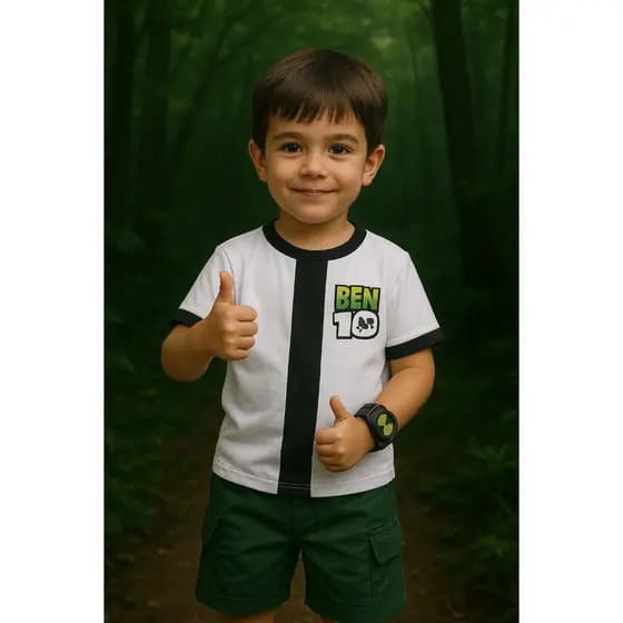 Fantasia infantil Ben 10 menino FESTAS ANIVERSÁRIOS CARNAVAL