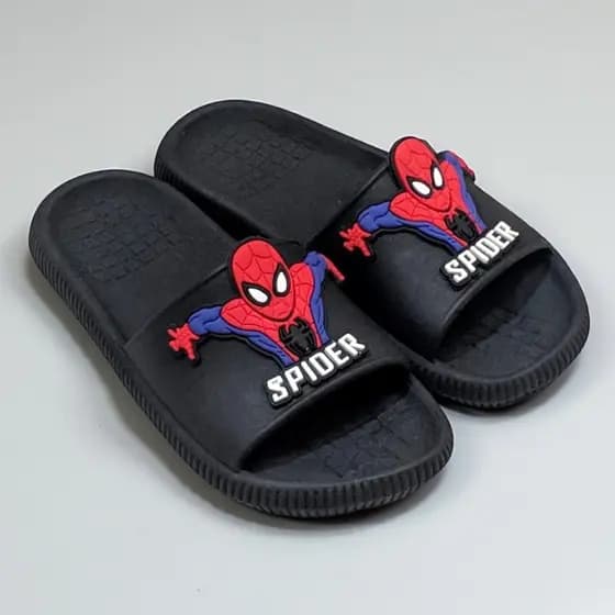 Chinelo Infanti Menino Personagem Aranha Slide Confortável e Anatômico