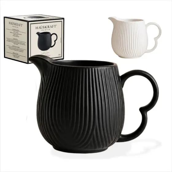 Cremeira Cerâmica Oasis 300ml Leiteira Mesa Posta Molheira Para Café e Chá