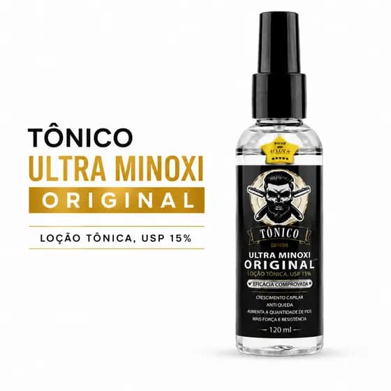 Tônico Crescimento Cabelo E Barba Ultra Minoxi Original